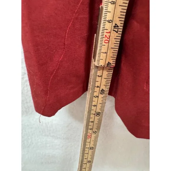 J.Crew Cinched-waist shirtdress‎ red milk maid preppy sz 6